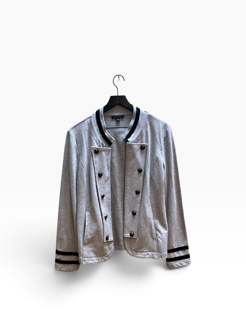 Tommy Hilfiger Stylish Gray Military-Style Women's Jacket size XL